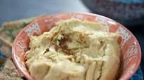 Hummus with Herbed Pita Crisps Hummus with Herbed Pita Crisps