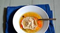 Traditional Chicken Kreplach in Golden Chicken Soup Traditional Chicken Kreplach in Golden Chicken Soup