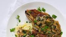 Pan-Fried Pork Chops with Mushroom Gravy & Mashed Potatoes Pan-Fried Pork Chops with Mushroom Gravy & Mashed Potatoes
