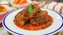 Lidia Bastianich's Pork Chops Milanese Recipe Lidia Bastianich's Pork Chops Milanese Recipe
