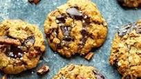 Dark Chocolate Pecan Oatmeal Cookies Dark Chocolate Pecan Oatmeal Cookies