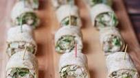 Easy Chicken Caesar Salad Pinwheels Easy Chicken Caesar Salad Pinwheels