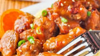 Orange Chicken - quick, easy and baked, not fried. Orange Chicken - quick, easy and baked, not fried.