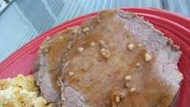 Beef Roast With Golden Mushroom Gravy Beef Roast With Golden Mushroom Gravy