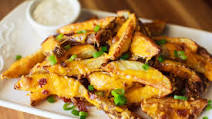 Air Fryer Cheddar Cheese Potato Wedges Recipe Air Fryer Cheddar Cheese Potato Wedges Recipe