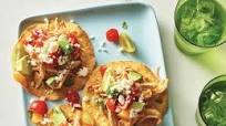 Chicken Tostadas with Avocado Salsa Chicken Tostadas with Avocado Salsa