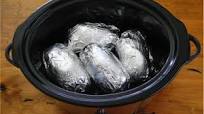 Crock Pot Baked Potatoes With Foil Recipe Crock Pot Baked Potatoes With Foil Recipe