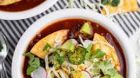 Pozole Rojo with Mushrooms and Red Beans (Mexican Hominy Stew) Pozole Rojo with Mushrooms and Red Beans (Mexican Hominy Stew)
