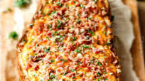 Buffalo Chicken Dip Stuffed French Bread Buffalo Chicken Dip Stuffed French Bread