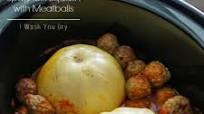 Crock Pot Spaghetti Squash with Meatballs Crock Pot Spaghetti Squash with Meatballs