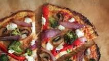 Cauliflower Pizza Crust with Roasted Vegetables and Goat Cheese Cauliflower Pizza Crust with Roasted Vegetables and Goat Cheese