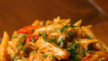 One Pot Chicken Fajita Pasta Recipe by Tasty One Pot Chicken Fajita Pasta Recipe by Tasty