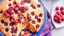 Raspberry ‘bubble’ cake (bublanina) Raspberry ‘bubble’ cake (bublanina)