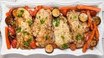Low-FODMAP One Pan Italian Chicken and Vegetables; Gluten-free, Dairy-free Low-FODMAP One Pan Italian Chicken and Vegetables; Gluten-free, Dairy-free
