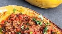 Weight Watchers Spaghetti Squash & Meat Sauce Weight Watchers Spaghetti Squash & Meat Sauce
