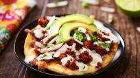 Cheese and Chorizo Tostadas Cheese and Chorizo Tostadas