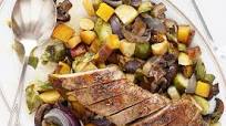 Honey Pork Tenderloin with Roasted Vegetables [AIP - Sheet Pan - Meal Prep]