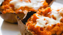 Savory Twice Baked Sweet Potatoes Savory Twice Baked Sweet Potatoes