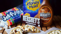 Grilled Salted Caramel S'mores Pizza Grilled Salted Caramel S'mores Pizza