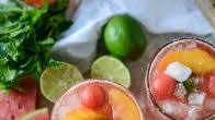 Watermelon Rosé Margaritas Watermelon Rosé Margaritas
