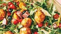 Antipasto Salad with Fried Mozzarella Is a Secret Weapon Summer Appetizer Antipasto Salad with Fried Mozzarella Is a Secret Weapon Summer Appetizer
