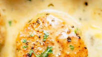 Creamy Garlic Scallops Creamy Garlic Scallops