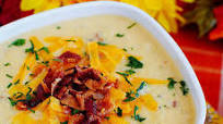 Bacon-Cheddar Cauliflower Chowder Bacon-Cheddar Cauliflower Chowder