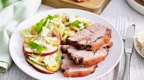 Caraway and mustard roast pork with apple Caesar salad Caraway and mustard roast pork with apple Caesar salad