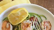 Zucchini Noodles (Zoodles) with Lemon-Garlic Spicy Shrimp Zucchini Noodles (Zoodles) with Lemon-Garlic Spicy Shrimp