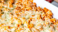 Baked Sausage Marinara Alfredo Pasta Baked Sausage Marinara Alfredo Pasta