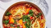 Spaghetti Squash Soup with Sausage Spaghetti Squash Soup with Sausage