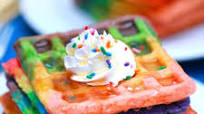 Rainbow Waffles Rainbow Waffles