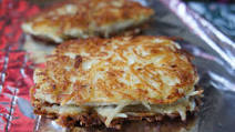 Latke-Crusted Chicken Breasts | The Nosher Latke-Crusted Chicken Breasts | The Nosher