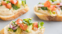 Mediterranean Bruschetta Hummus Bites Mediterranean Bruschetta Hummus Bites