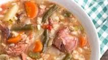 Slow Cooker Ham Vegetable Barley Soup Slow Cooker Ham Vegetable Barley Soup