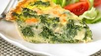 Three Cheese Quiche with Spinach and Shrimp Three Cheese Quiche with Spinach and Shrimp