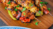 Middle Eastern Chicken Skewers with Spiced Rice Middle Eastern Chicken Skewers with Spiced Rice