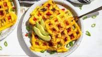 Western Omelet Waffles Western Omelet Waffles