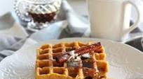 Gluten Free Pumpkin Waffles with Spiced Maple Syrup Gluten Free Pumpkin Waffles with Spiced Maple Syrup