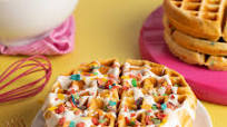 Mrs. Butterworth’s® EPIC Fruity Pebbles™ Waffles Mrs. Butterworth’s® EPIC Fruity Pebbles™ Waffles