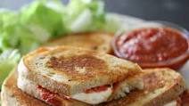 Pepperoni Pizza Grilled Cheese Sandwiches Recipe Pepperoni Pizza Grilled Cheese Sandwiches Recipe