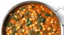 Curried Chickpeas with Spinach Curried Chickpeas with Spinach
