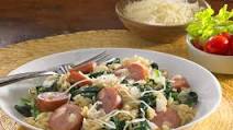 Three-Cheese Sausage & Rice Florentine Three-Cheese Sausage & Rice Florentine
