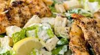 Grilled Chicken Caesar Salad with Garlic Parmesan Flatbread Grilled Chicken Caesar Salad with Garlic Parmesan Flatbread