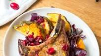 Acorn Squash & Pork Chops with Cranberries Acorn Squash & Pork Chops with Cranberries