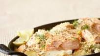 Oven Baked Salmon & Potatoes With Dill and Feta Oven Baked Salmon & Potatoes With Dill and Feta