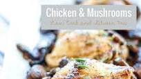 Keto Pan-Seared Chicken & Mushrooms - Low Carb Keto Pan-Seared Chicken & Mushrooms - Low Carb