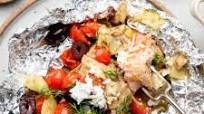 Mediterranean Salmon Foil Packs Mediterranean Salmon Foil Packs