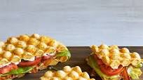 Cheddar & Chive Bubble Waffle BLT Cheddar & Chive Bubble Waffle BLT