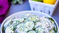 Easy Creamy Cucumber Salad Recipe Easy Creamy Cucumber Salad Recipe